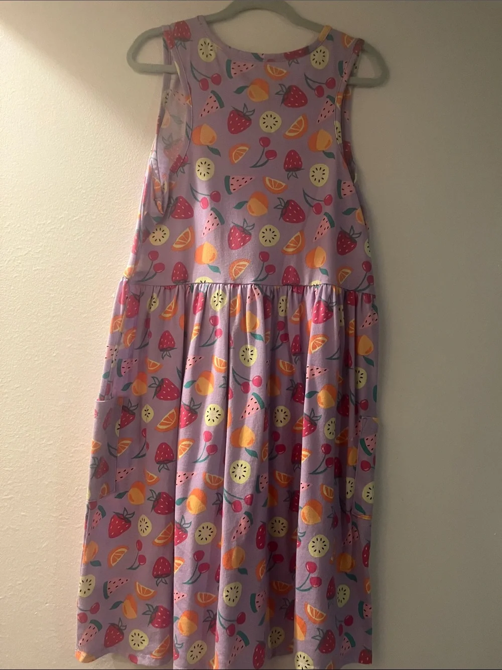 wonder nation Lavender Fruit-Print Sleeveless Dress